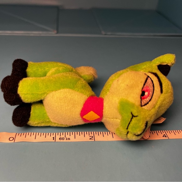 Neopets 2004 McDonald's Happy Meal Toy - Green Ixi Plushie - Picture 9 of 9